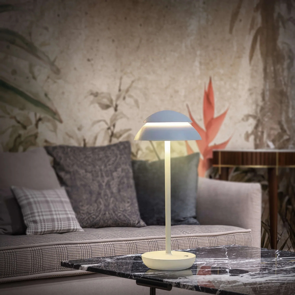 Lampe de table sans fil à LED minimaliste scandinave - Lumière rechargeable à intensité variable