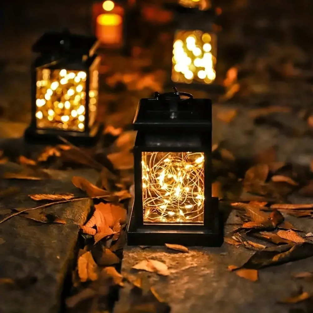 Lanterne décorative de jardin solaire - Éclairage extérieur pour allée