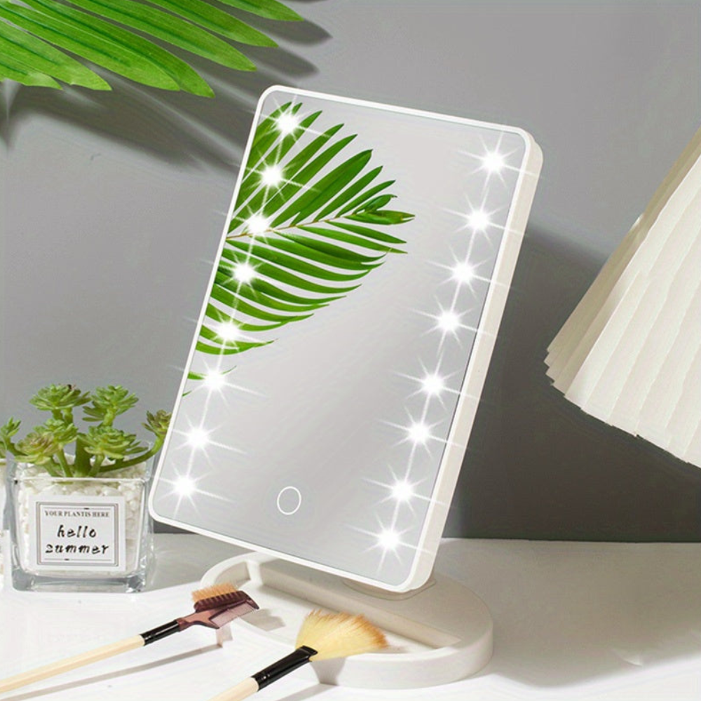 Led makeup mirror with Touch Control and Integrated LED - Modern Minimalist