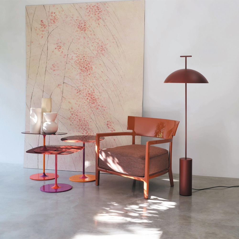 Modern Floor Lamp for Living Room Sofa and Bedroom Corner - Geometric Design
