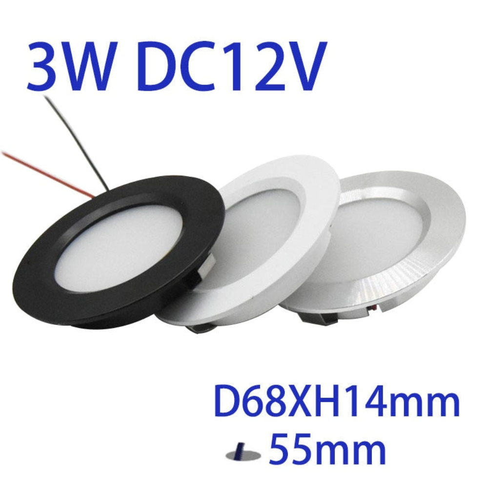 LED Downlights for Kitchen Cabinets and Closets - Low Profile Design