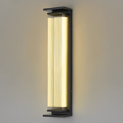 Entryway light fixtures with Vertical Stainless Steel Frame - Industrial Modern