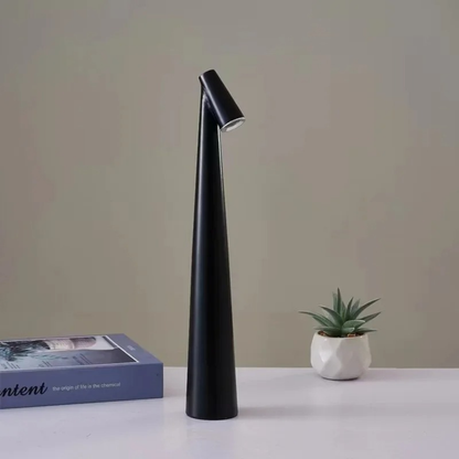 Modern Minimalist Nordic Cone Table Lamp - Tapered LED Desk Nightlight