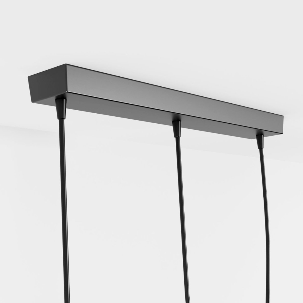 Pendelleuchte mit Eisenfigur-Rahmen – Modern Mid Century Industrial