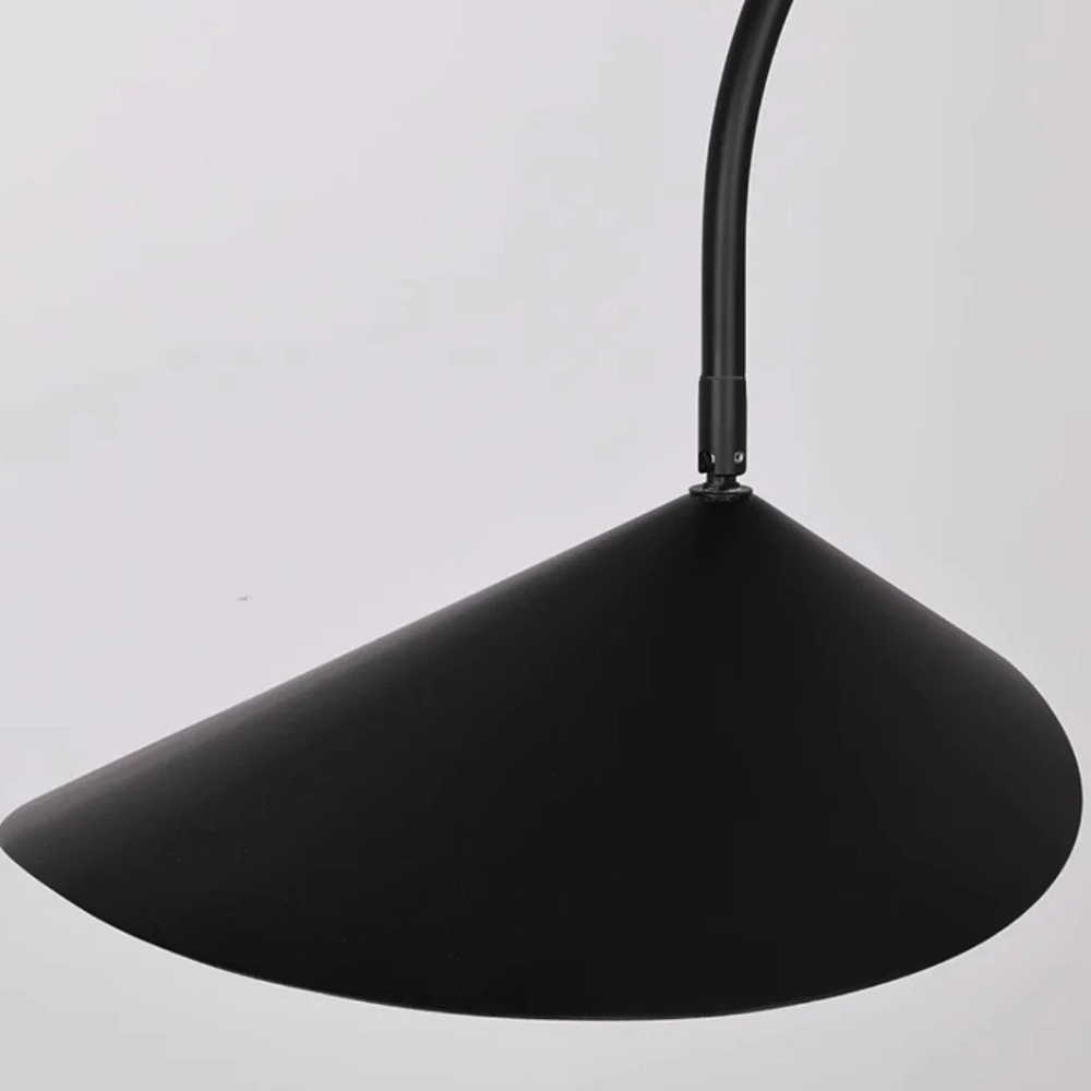 Wall Lamp with 180 Degree Rotation - Minimalist Mid Century Black