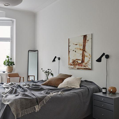 Modern Tapered Metal Wall Sconce - Nordic Asymmetrical Task Light