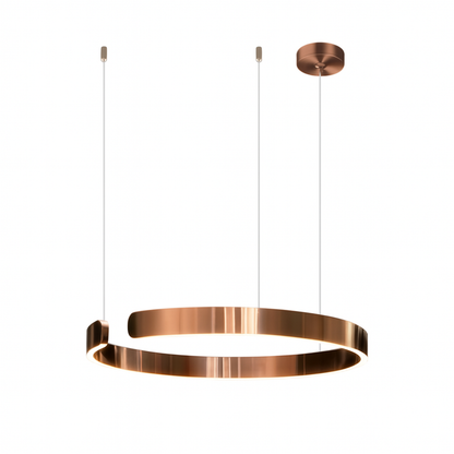 LED Ceiling Fixture with Adjustable Cable - Contemporary Ring Design