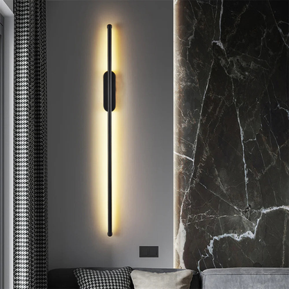Modern Minimalist Linear LED Wall Sconce - Slim Vertical Wall Lamp