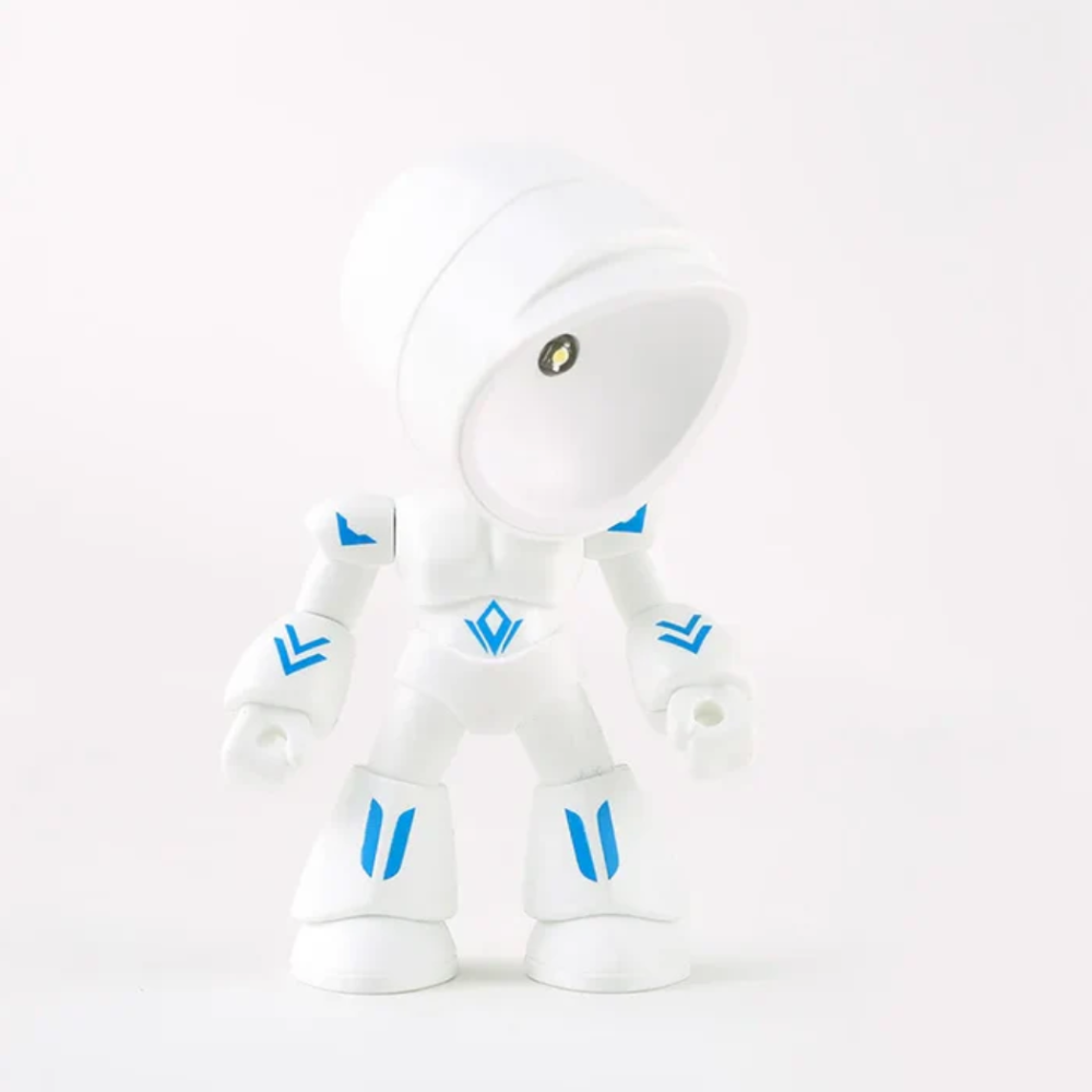 Lampe Mini LED Moderne Inspirée des Robots - Veilleuse d'Accent au Caractère Ludique