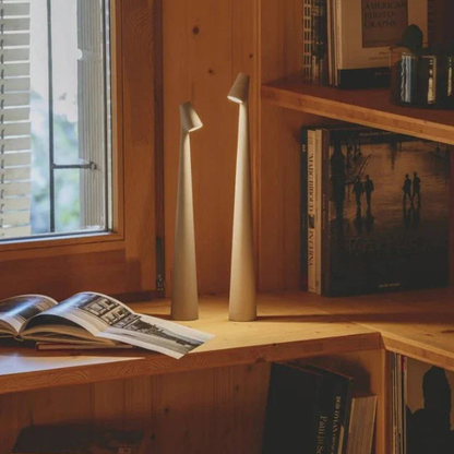 Modern Minimalist Nordic Cone Table Lamp - Tapered LED Desk Nightlight
