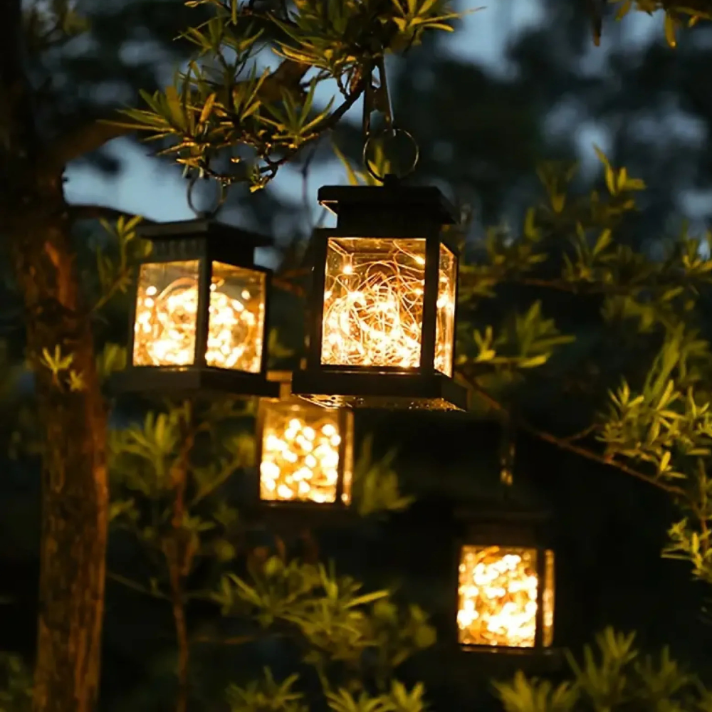Lanterne décorative de jardin solaire - Éclairage extérieur pour allée