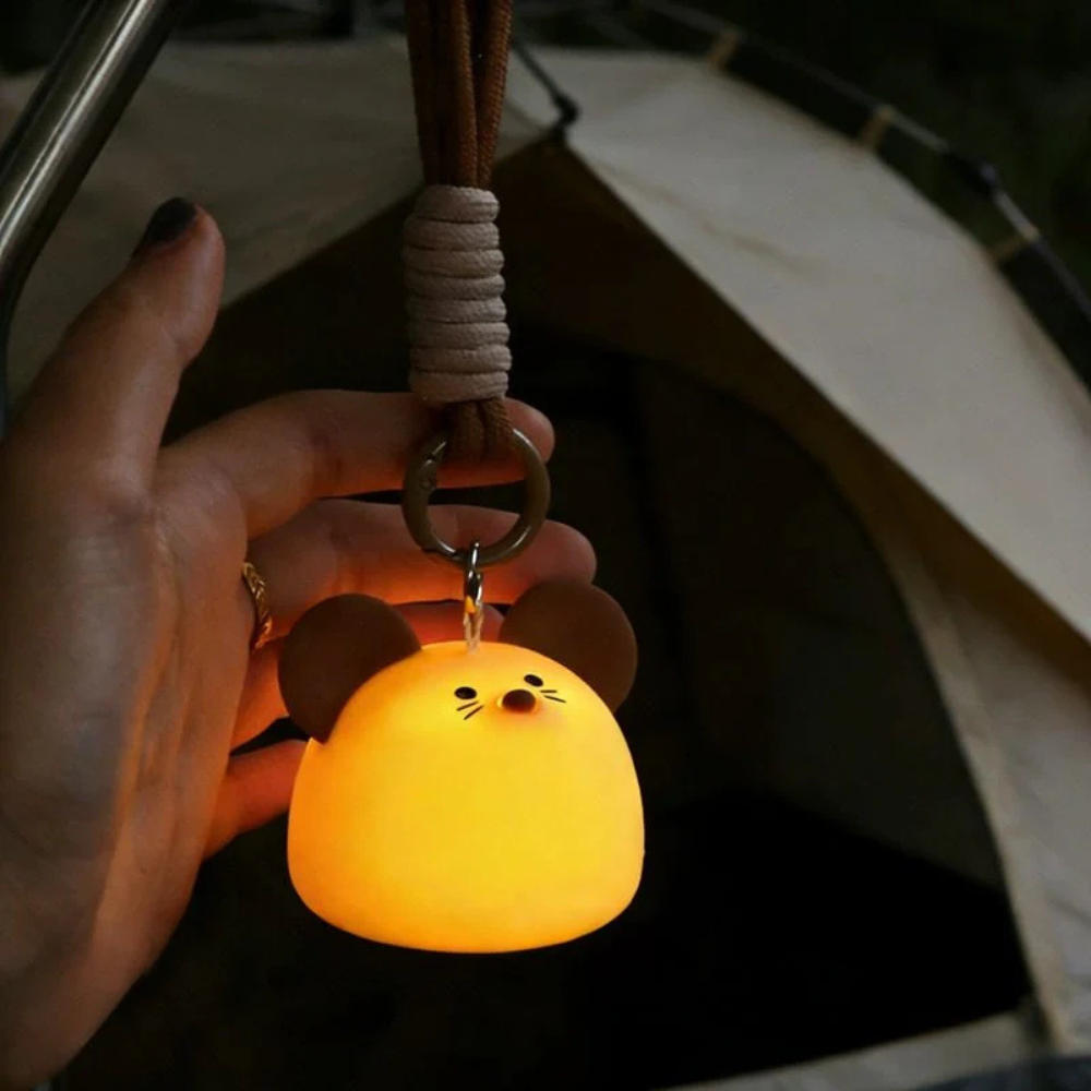 Porte-clés lumineux à LED pour sac - Lampe de poche portable et repère nocturne