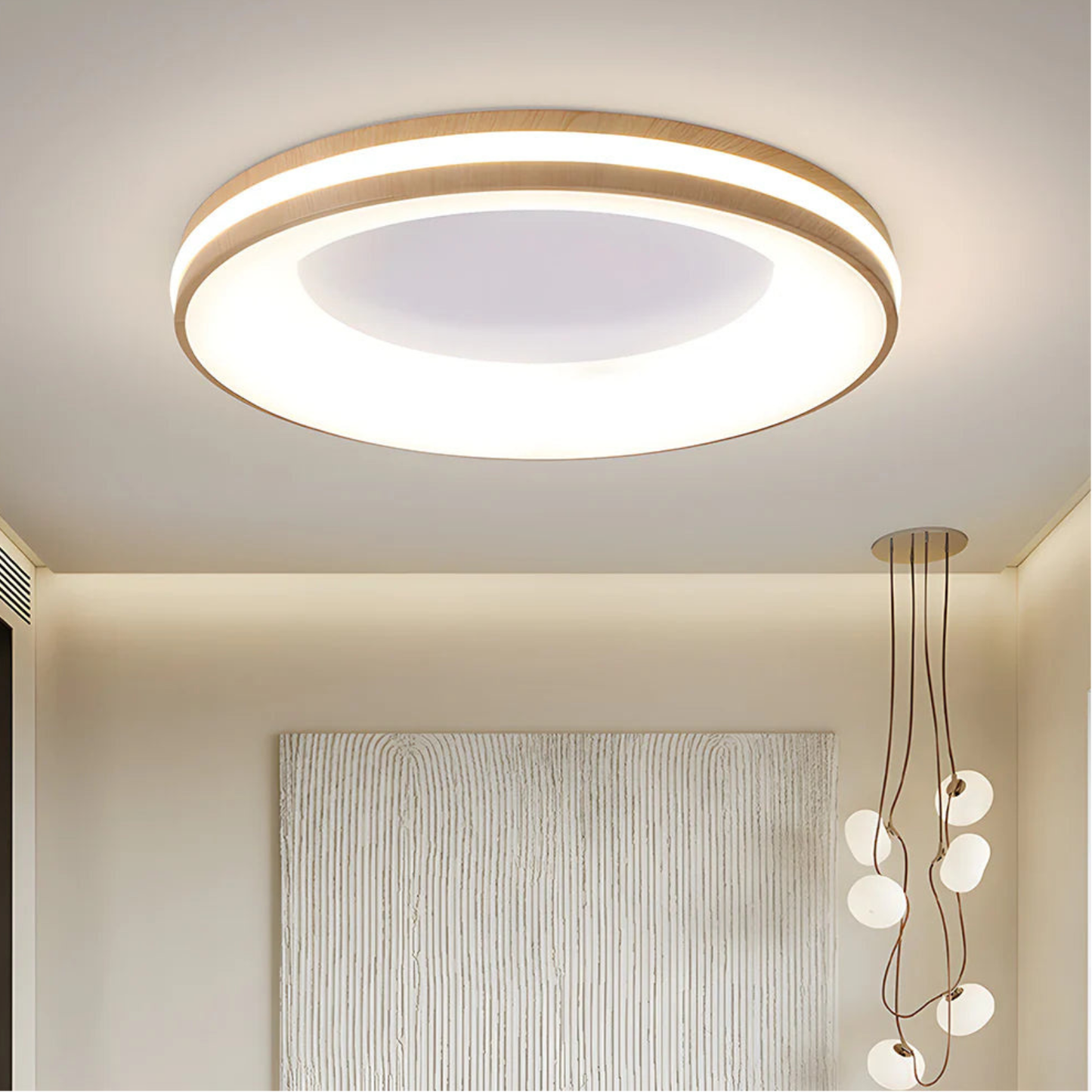 Plafonnier rond moderne - Montage affleurant peu profond