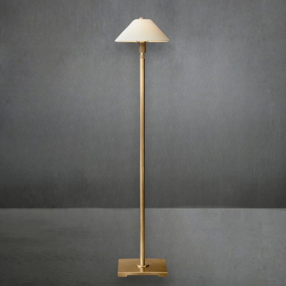 Lampadaire réglable avec structure télescopique en acier - Industriel minimaliste