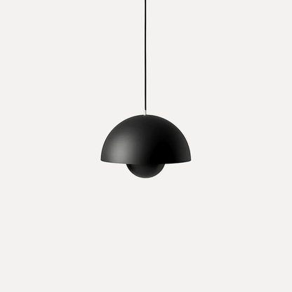 Pendant Light with Nested Dome Metal Shades - Mid Century Modern Retro