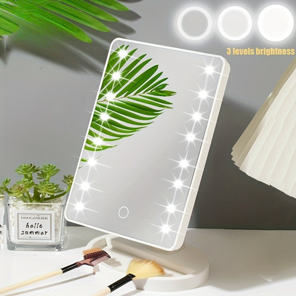 Led makeup mirror with Touch Control and Integrated LED - Modern Minimalist