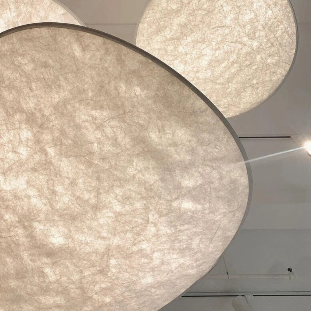 Wavy Silk-Like Pendant Light with Organic Sail Shape - Modern Scandinavian