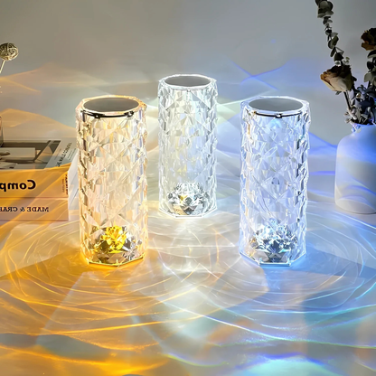 Sparkling Crystal Pattern Touch Lamp