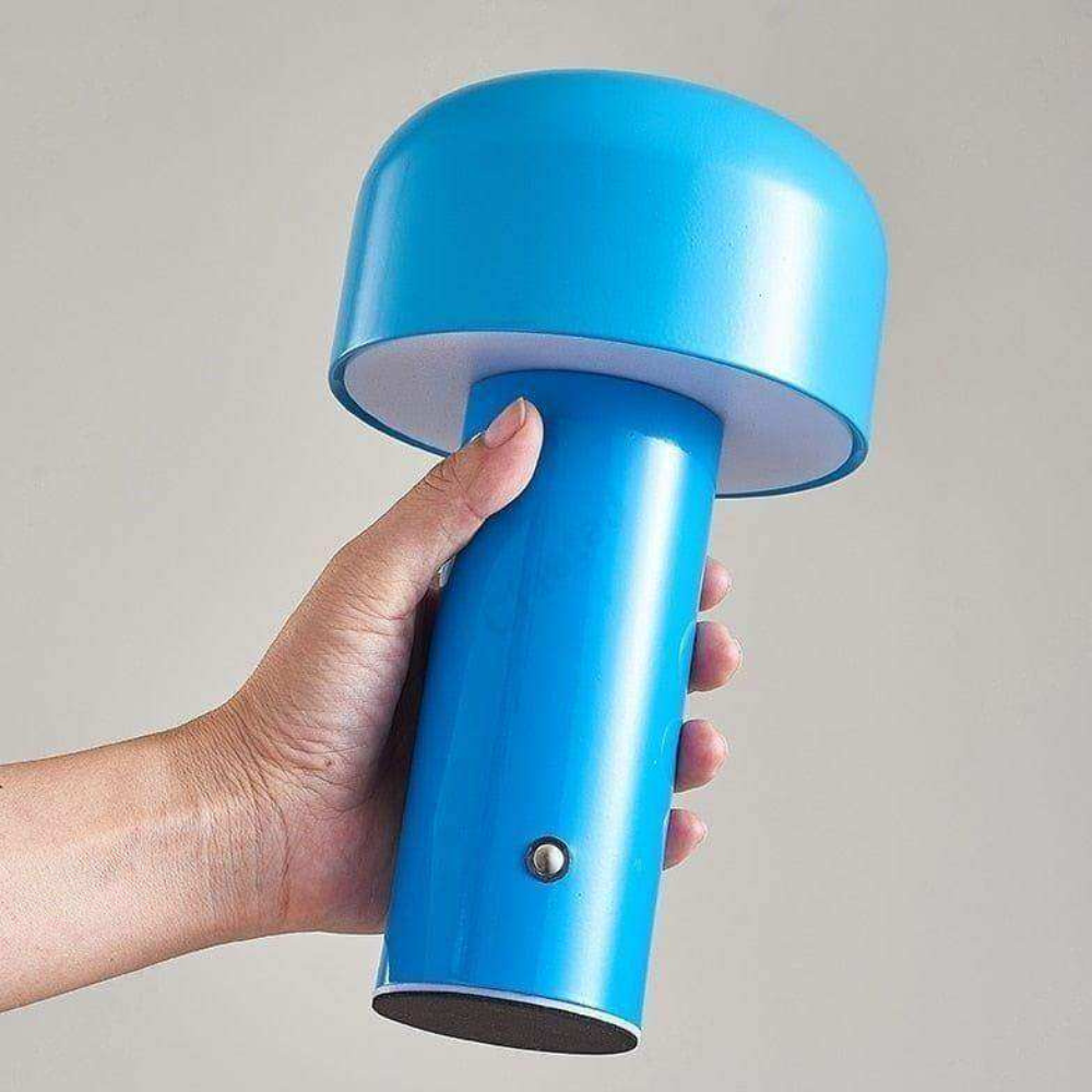 Pilz-Tischlampe Wiederaufladbar LED mit Einstellbarer Helligkeit – Mid Century