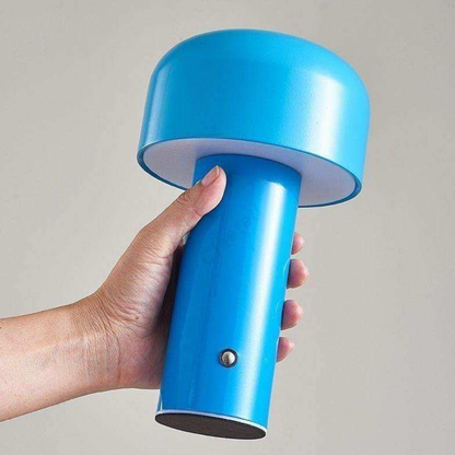 Mushroom Table Lamp Rechargeable LED with Adjustable Brightness - Mid Century