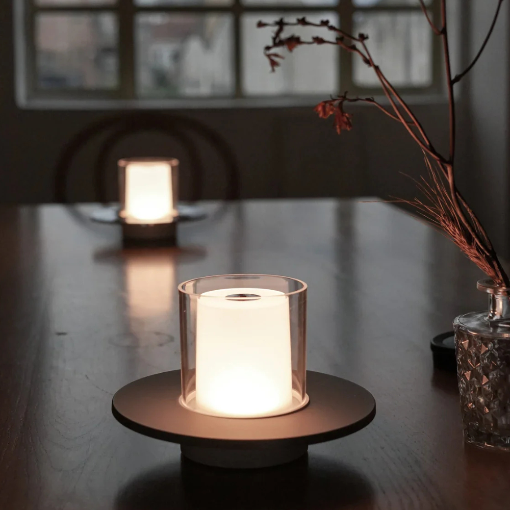 Lampe bougie à DEL sans fil rechargeable - Lumière réglable par gestes