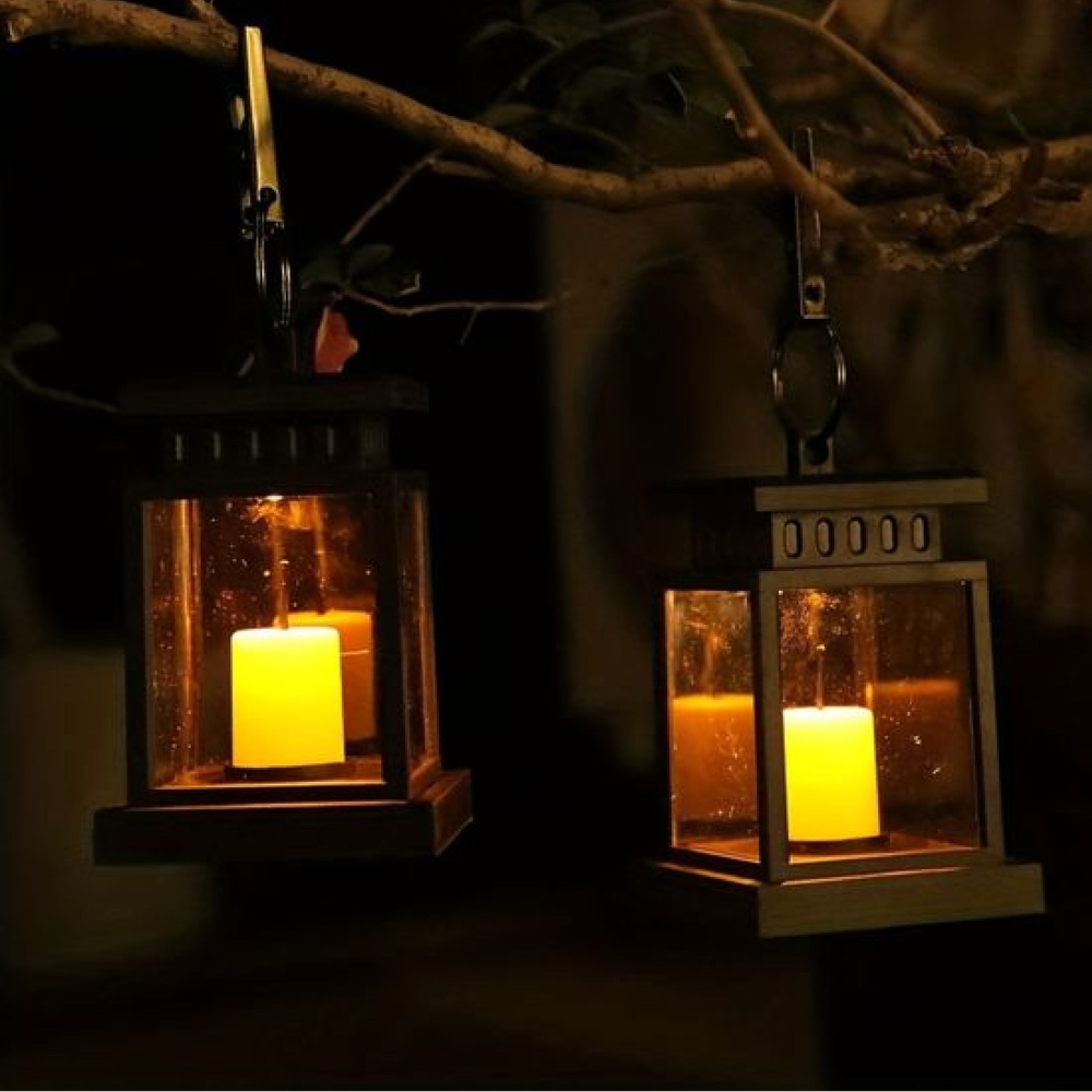 Lanterne décorative de jardin solaire - Éclairage extérieur pour allée