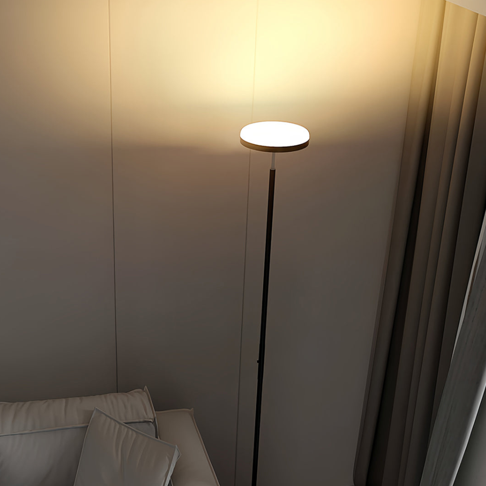 Lampadaire réglable avec rotule à 360 degrés et pied en fer mince - Architectural