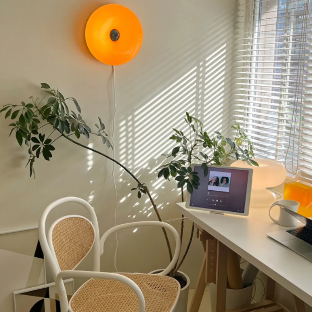 Donut Table Lamp and Wall Sconce Touch Control - Modern Mid Century