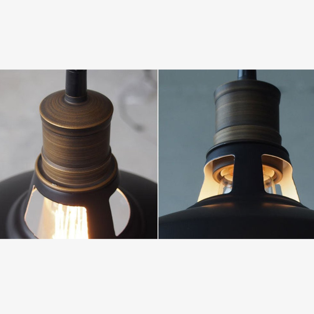 Moderne Lagerraum Pendelleuchte mit Belüftung – Industrielle Fabrik-Silhouetten Pendelleuchten