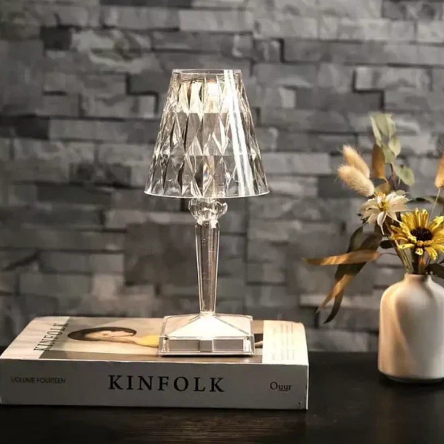 Rechargeable Cordless Crystal LED Lamp