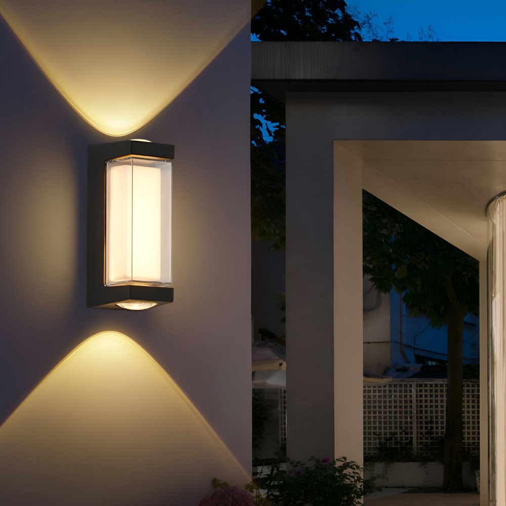 Außen-LED-Verandaleuchten mit integrierter LED und mattierter Acryllinse