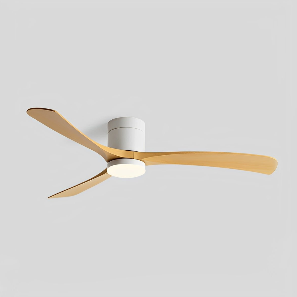 LED-Deckenventilator mit flachem Design und umkehrbarem DC-Motor – Nordischer Stil