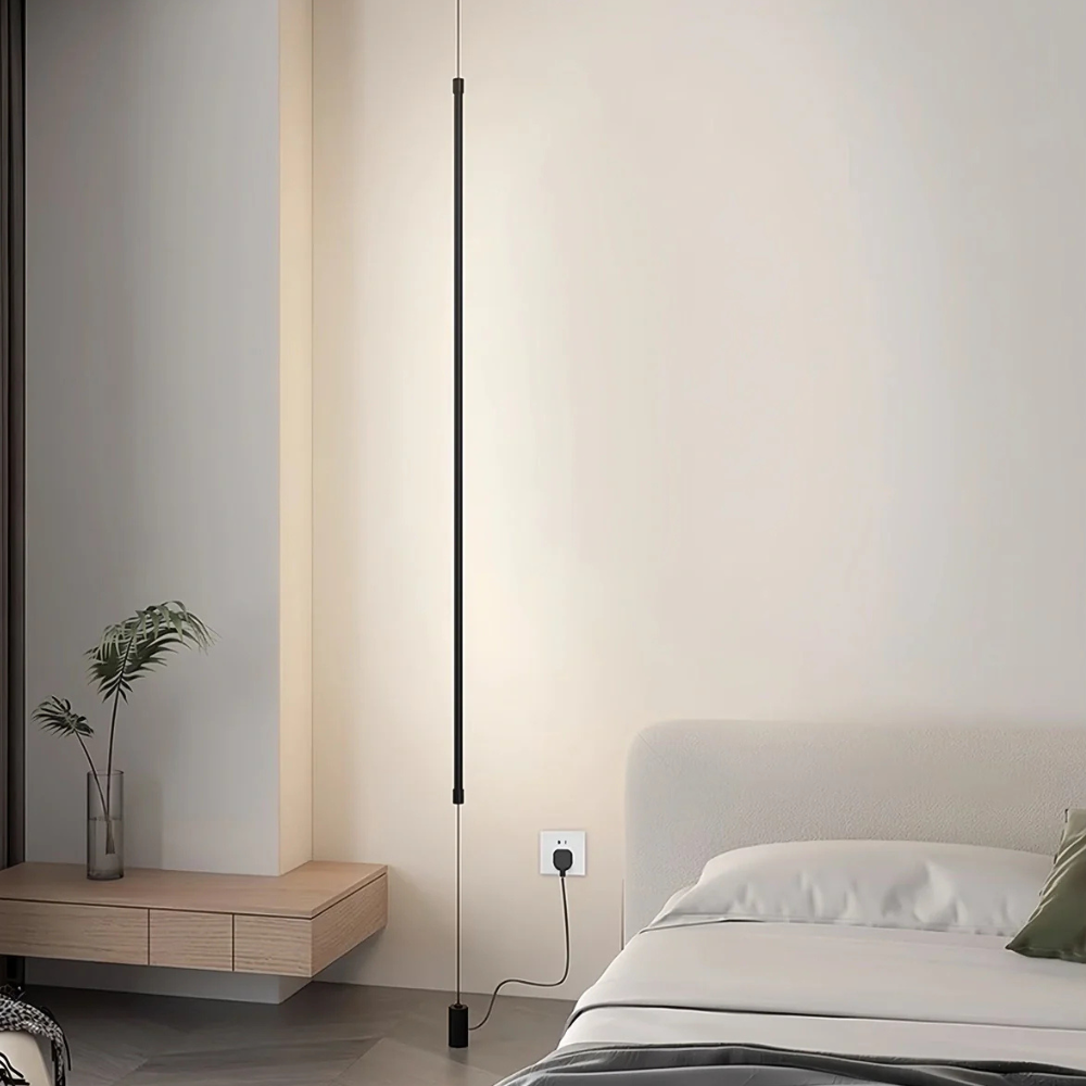 Lampadaire réglable avec ligne verticale du sol au plafond - Haut moderne minimaliste