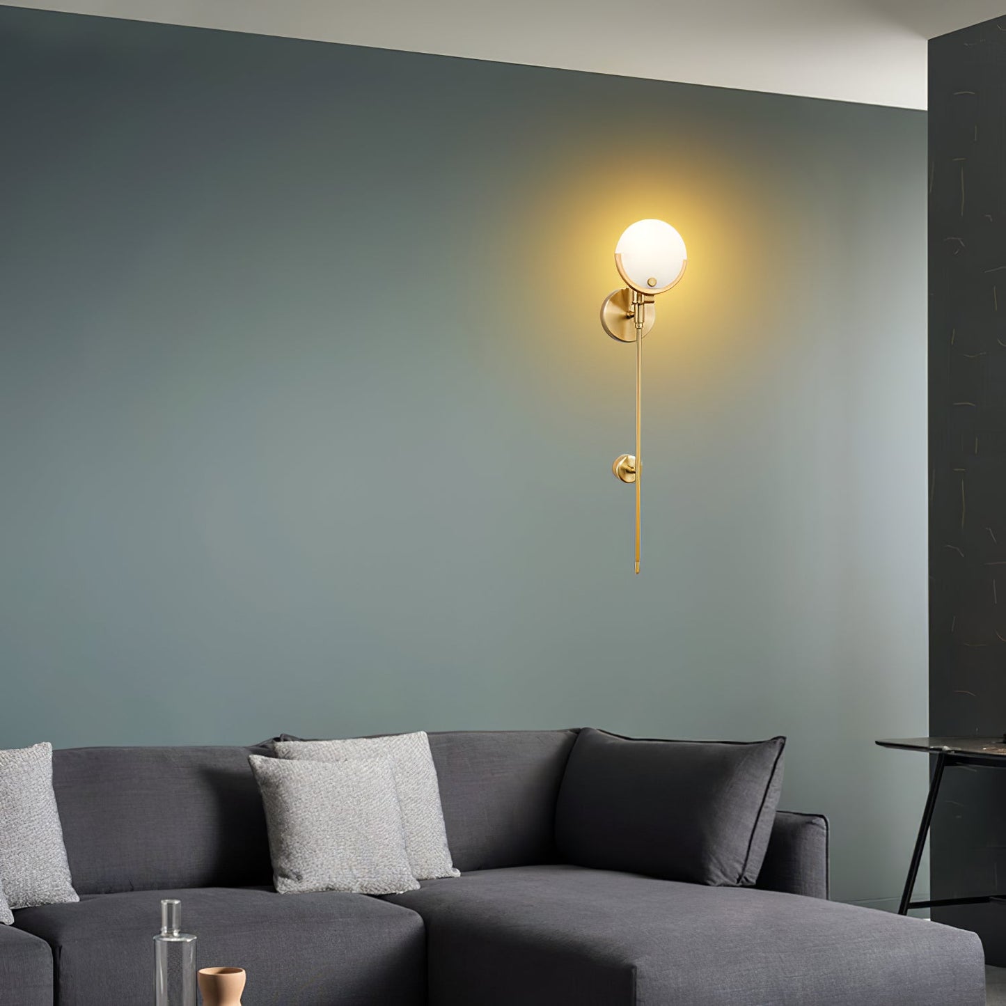 Scepter Messing Wandlampe