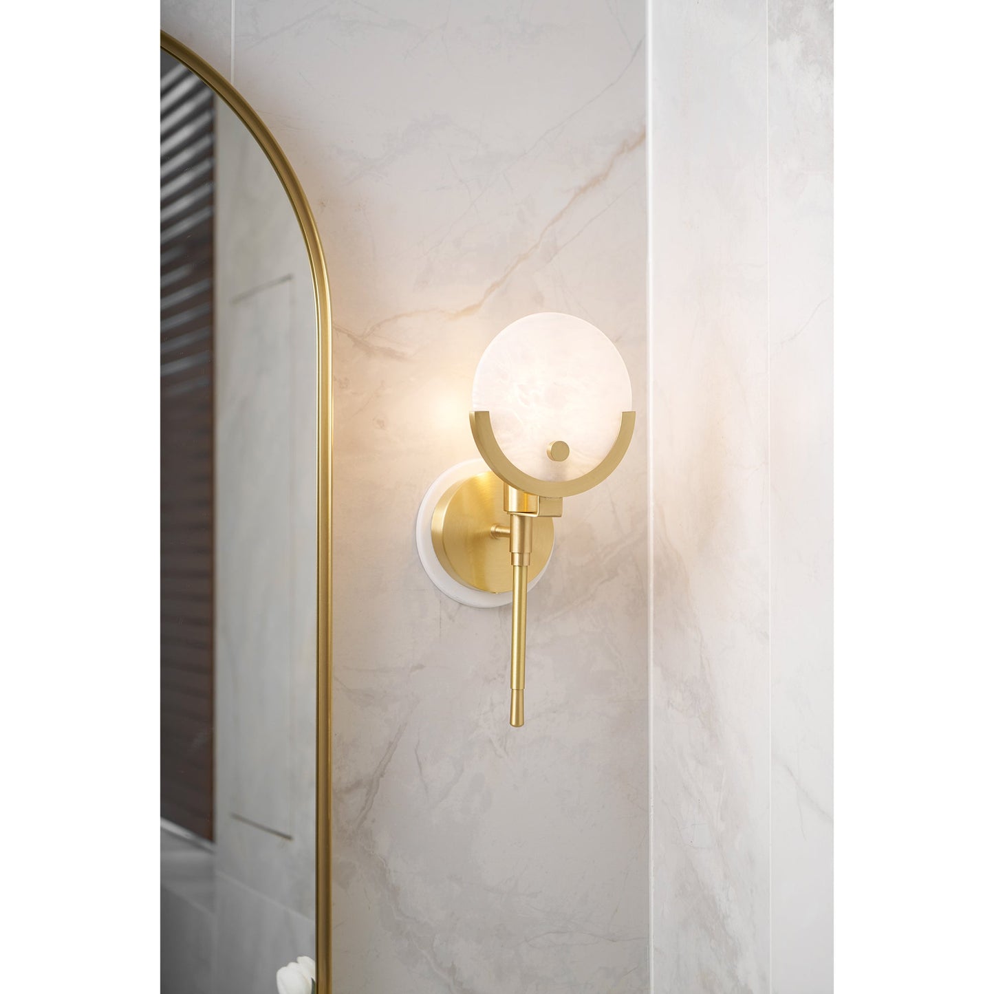 Scepter Messing Wandlampe