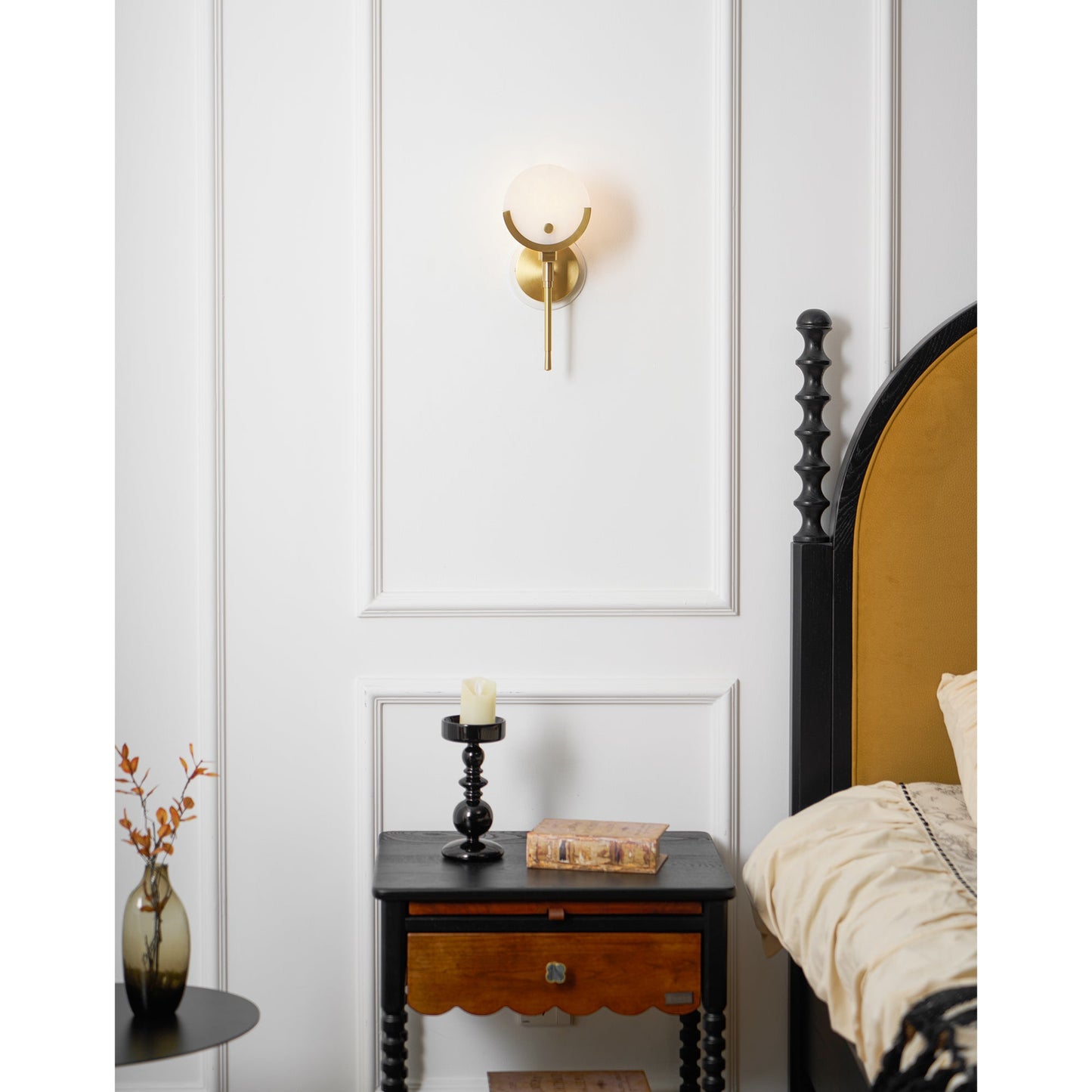 Scepter Messing Wandlampe