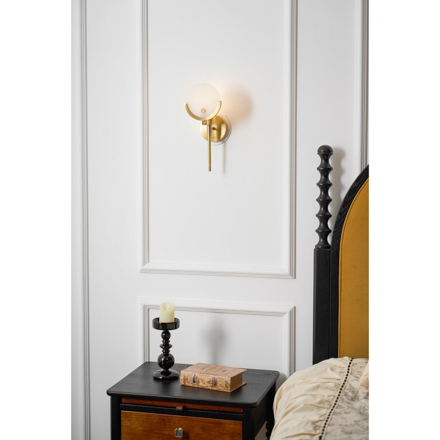 Scepter Messing Wandlampe