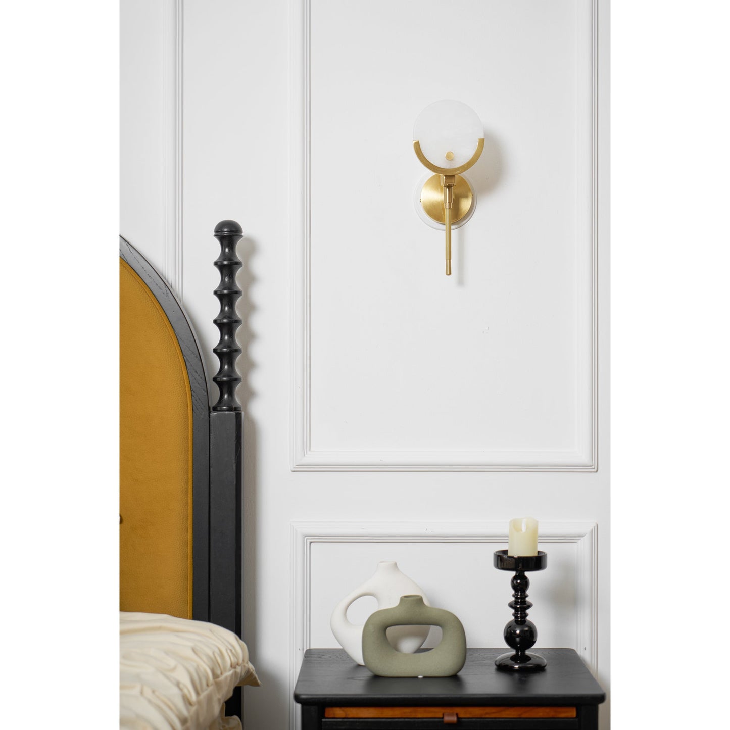 Scepter Messing Wandlampe