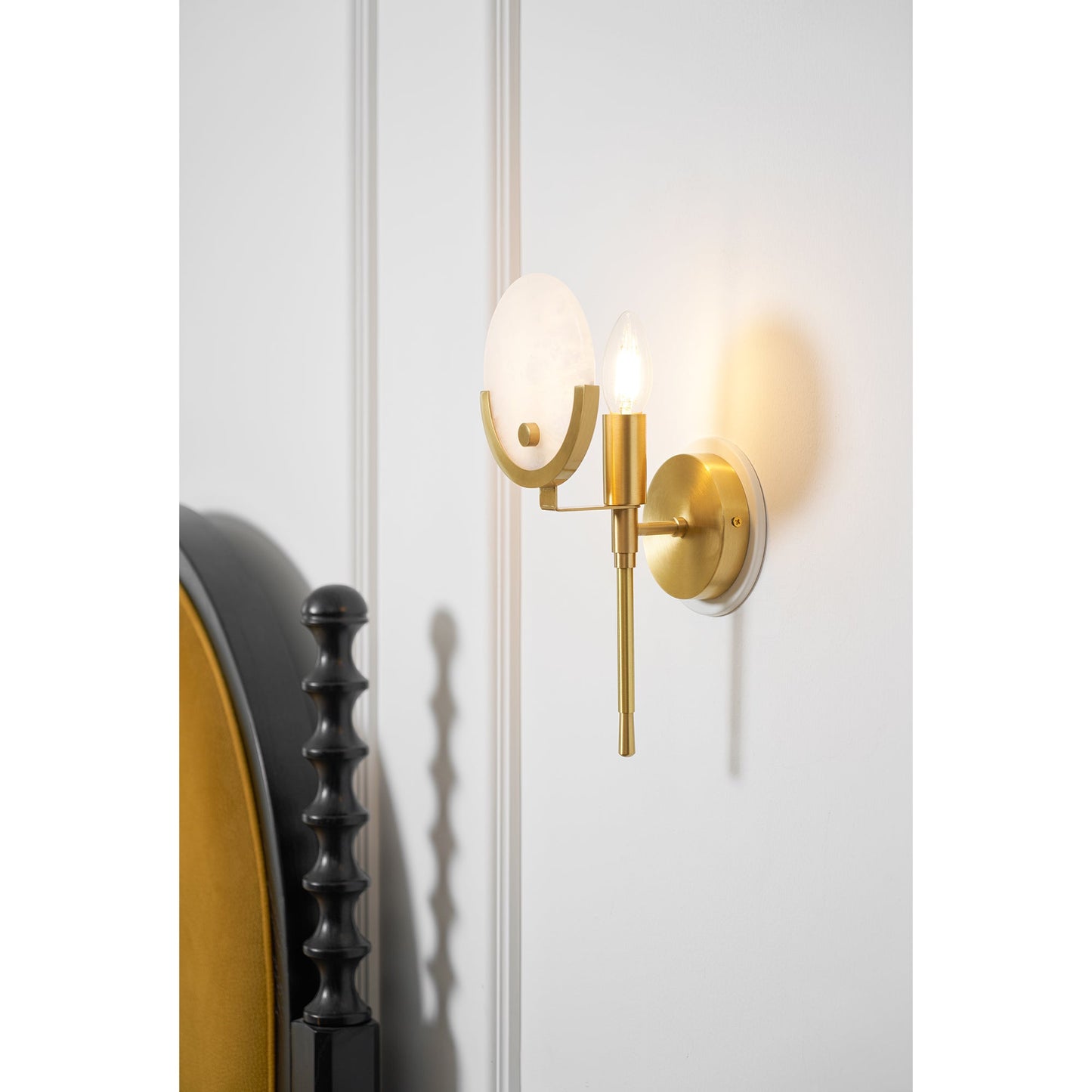 Scepter Messing Wandlampe