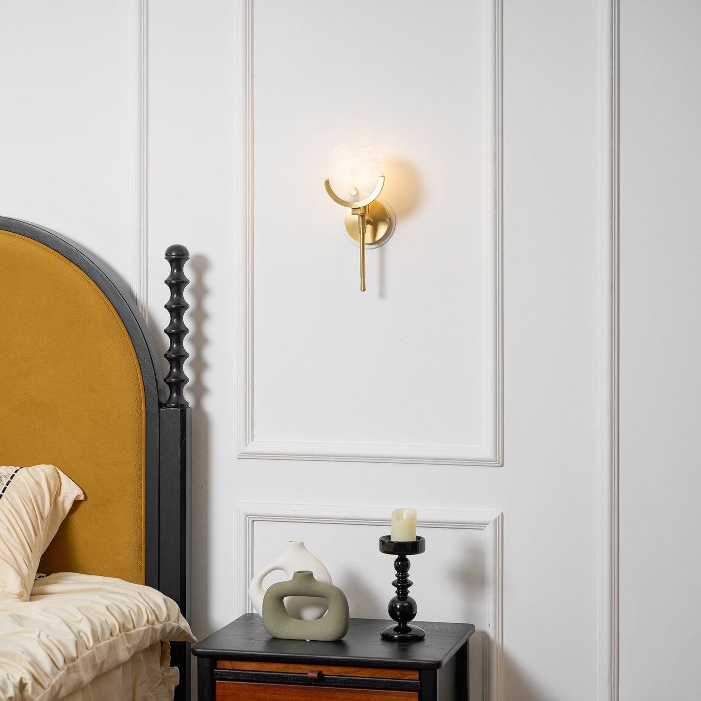 Scepter Messing Wandlampe