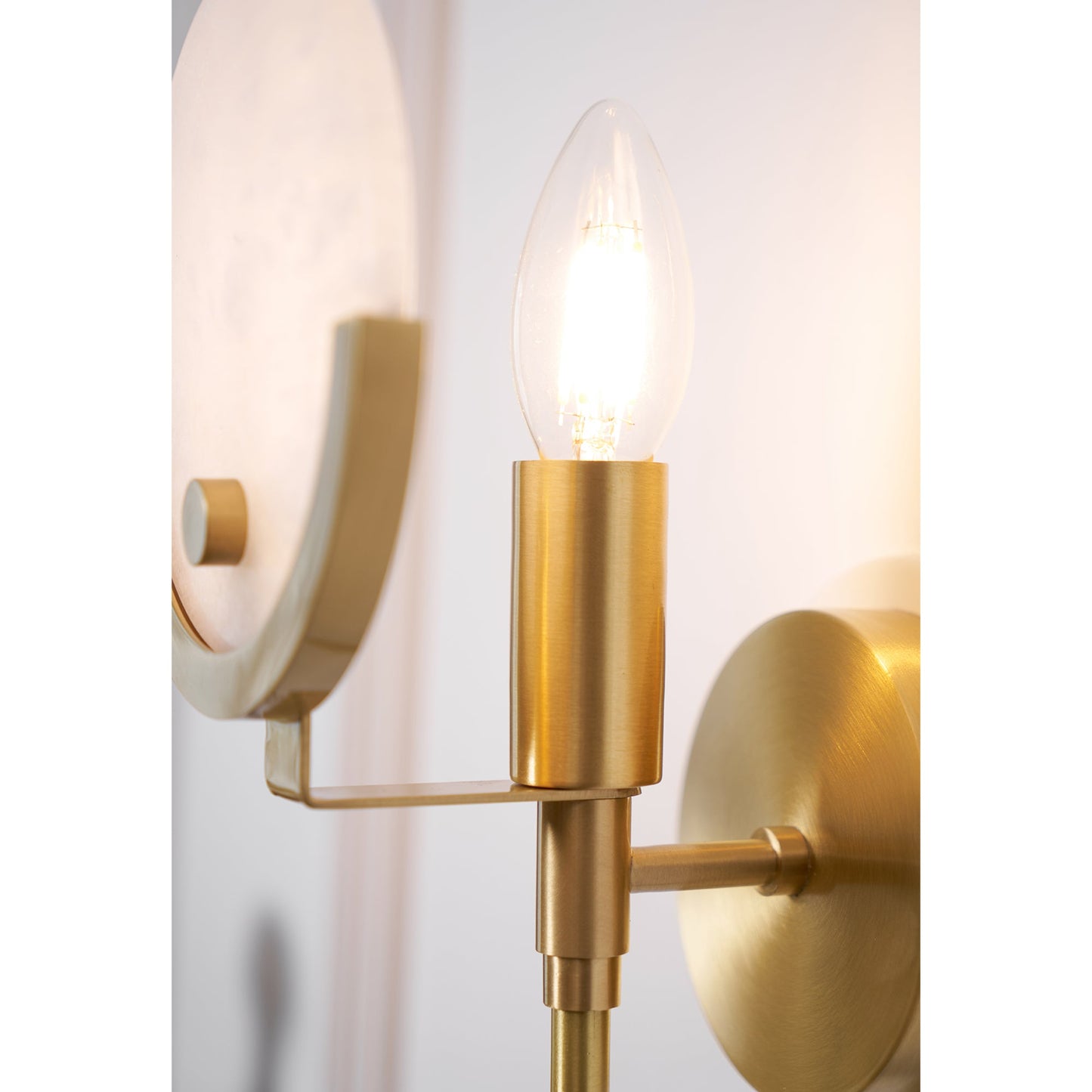 Scepter Messing Wandlampe