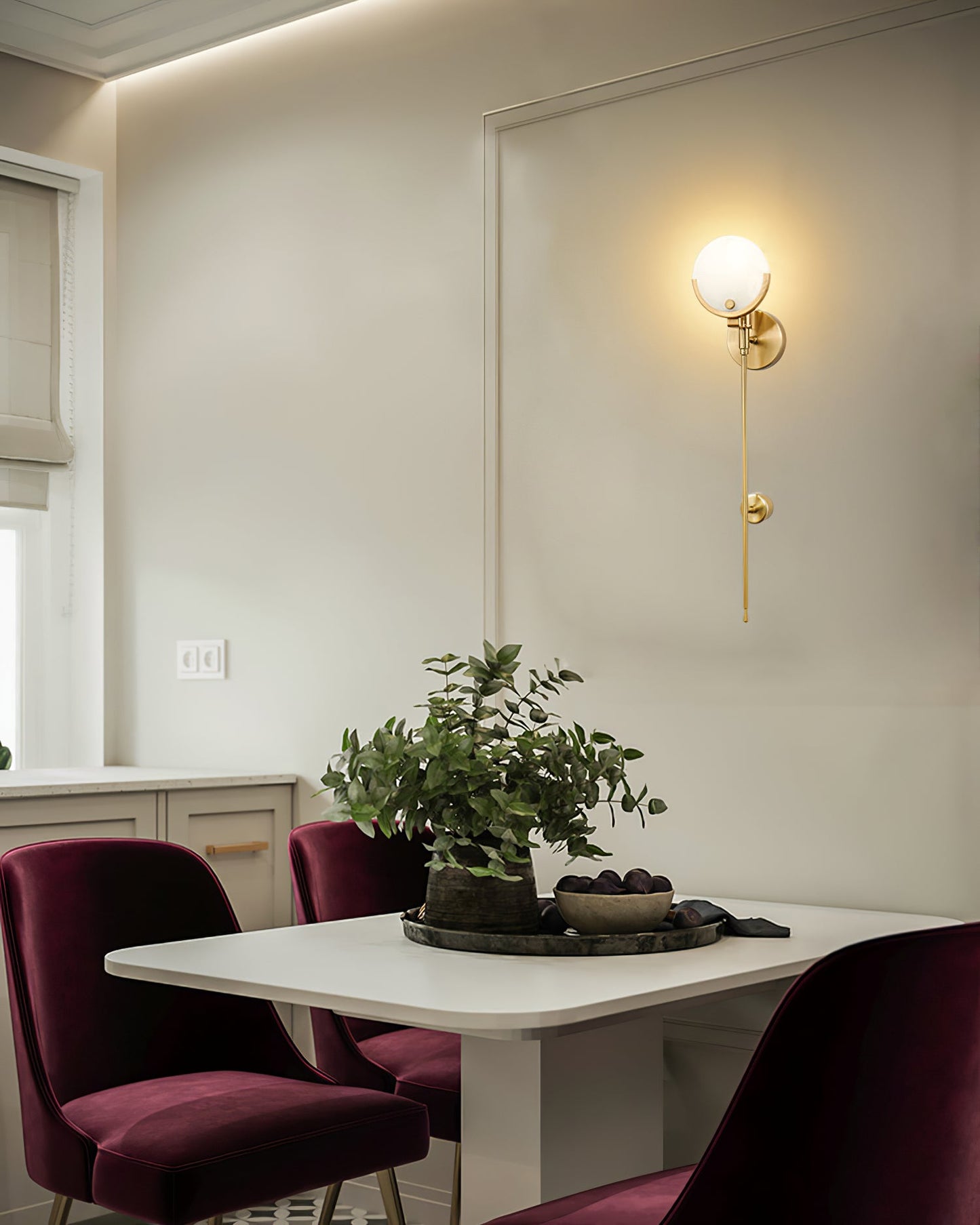 Scepter Messing Wandlampe