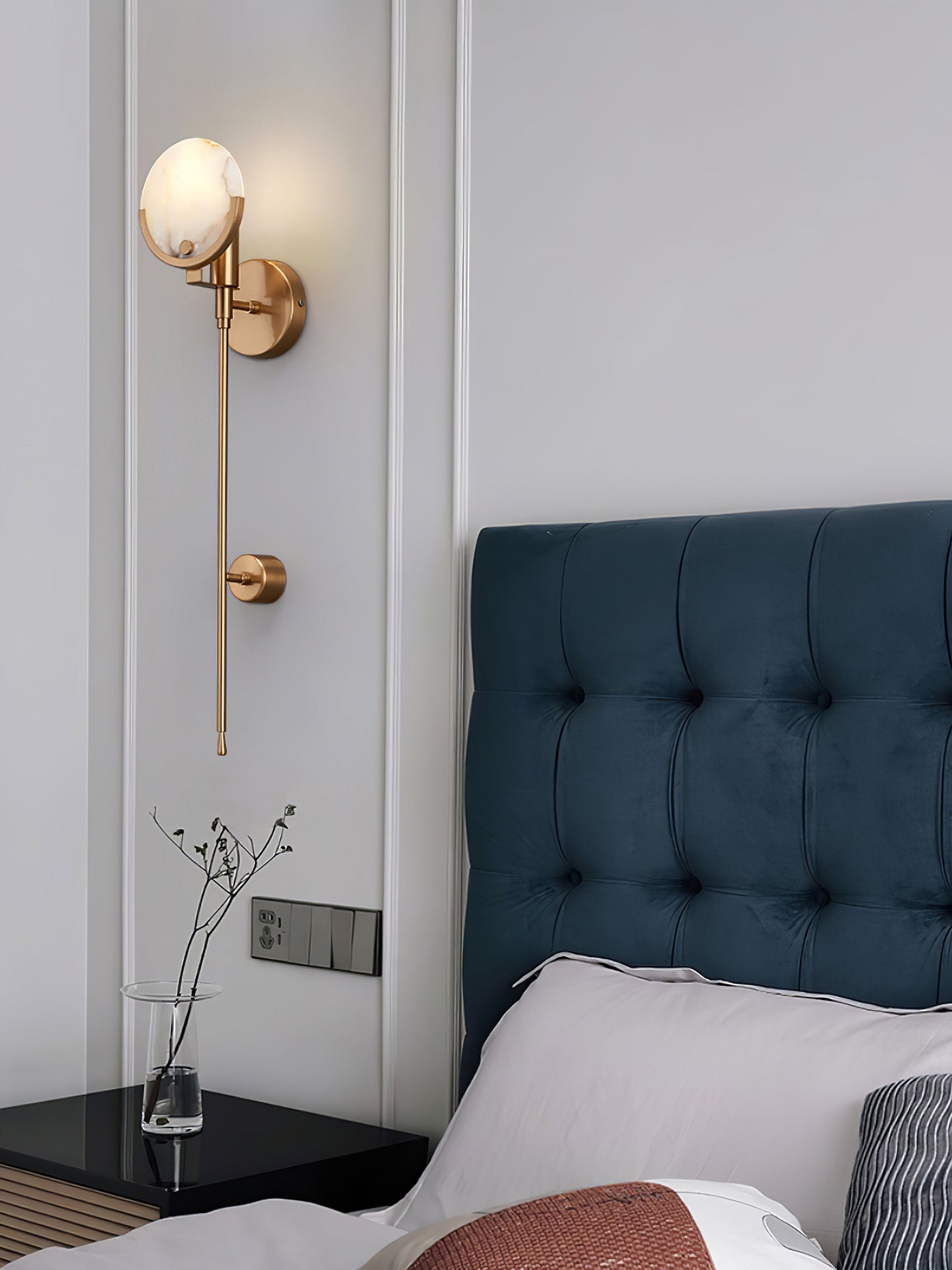 Scepter Messing Wandlampe
