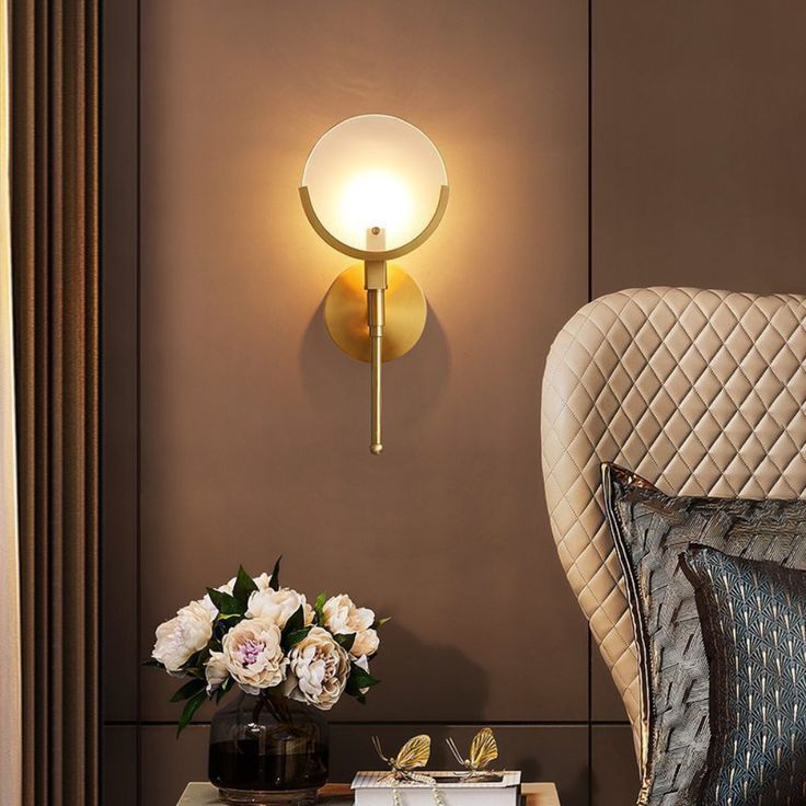 Scepter Messing Wandlampe