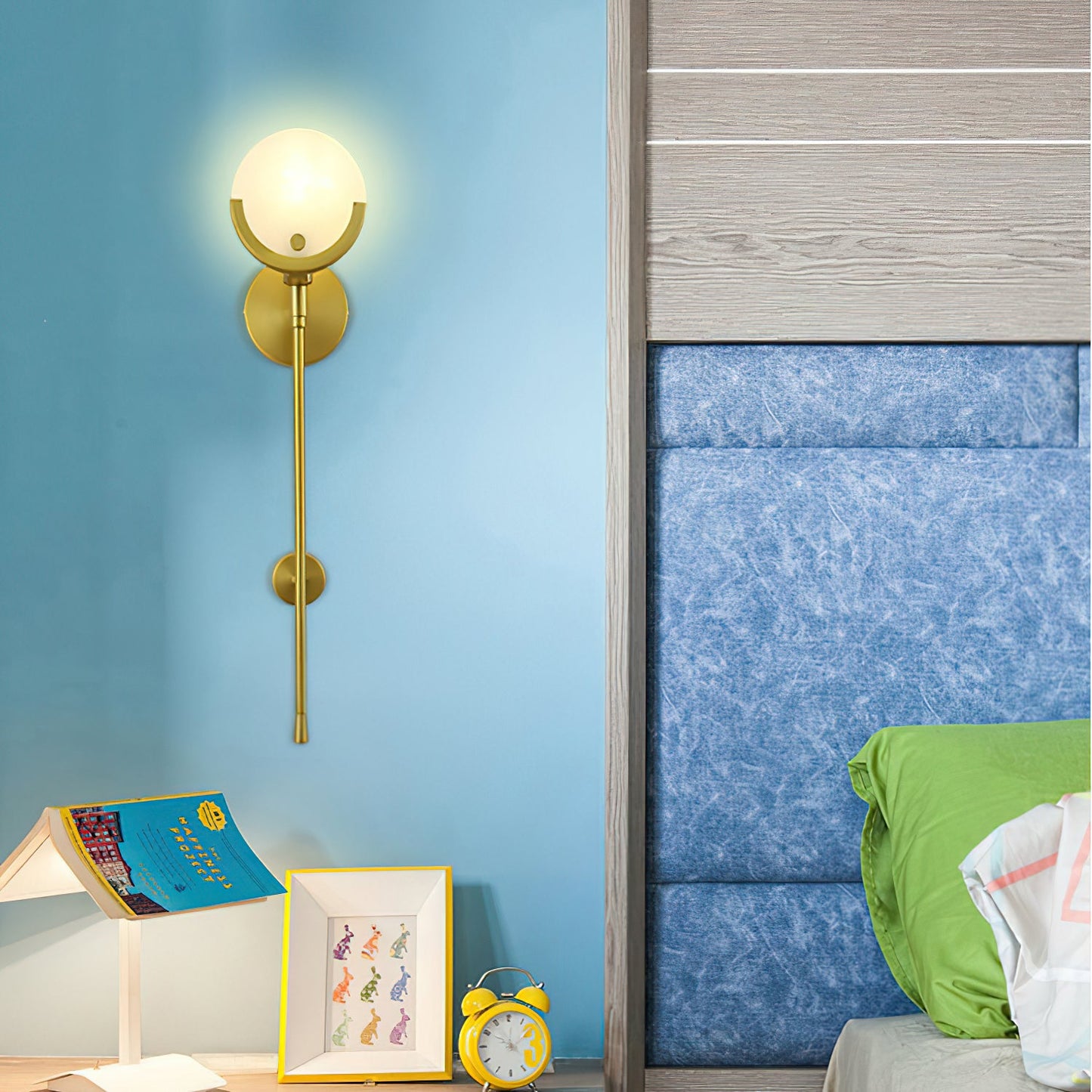 Scepter Messing Wandlampe