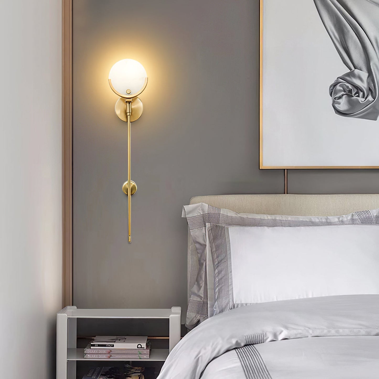 Scepter Messing Wandlampe