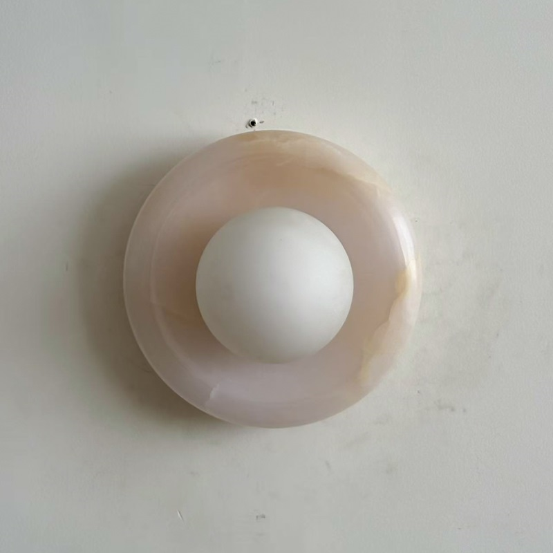 Palma White Jade Sconce