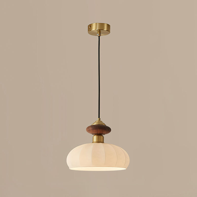 Ceres Glass & Wood Pendant
