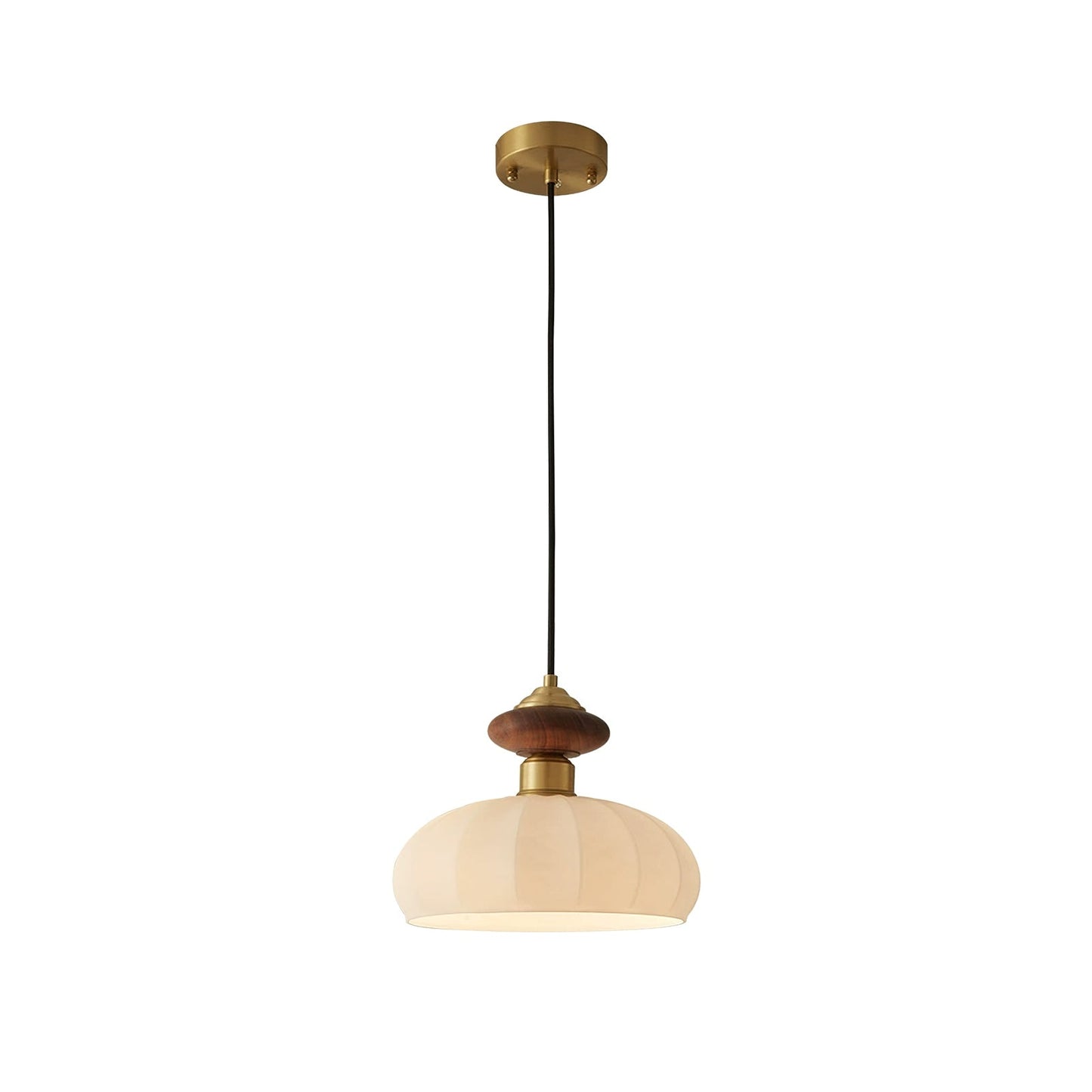 Ceres Glass & Wood Pendant