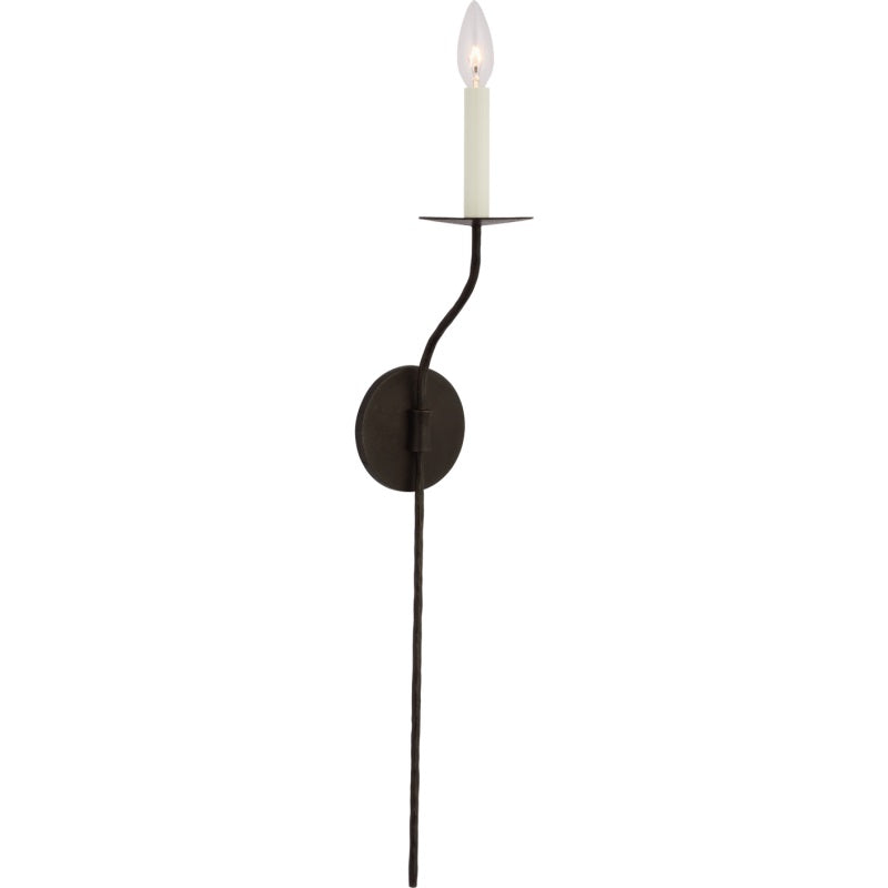 Taper Brass Wall Sconce